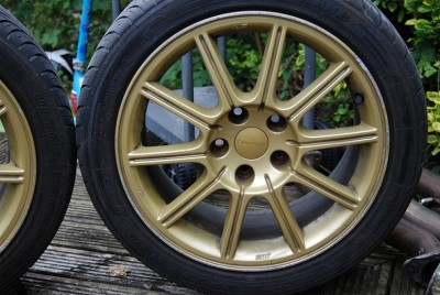 Enkei STI wheels. -zlote.  4.JPG