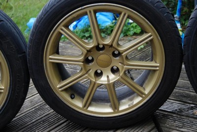 Enkei STI wheels. -zlote.  3.JPG