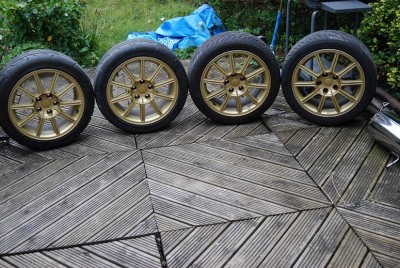 Enkei STI wheels. -zlote.JPG